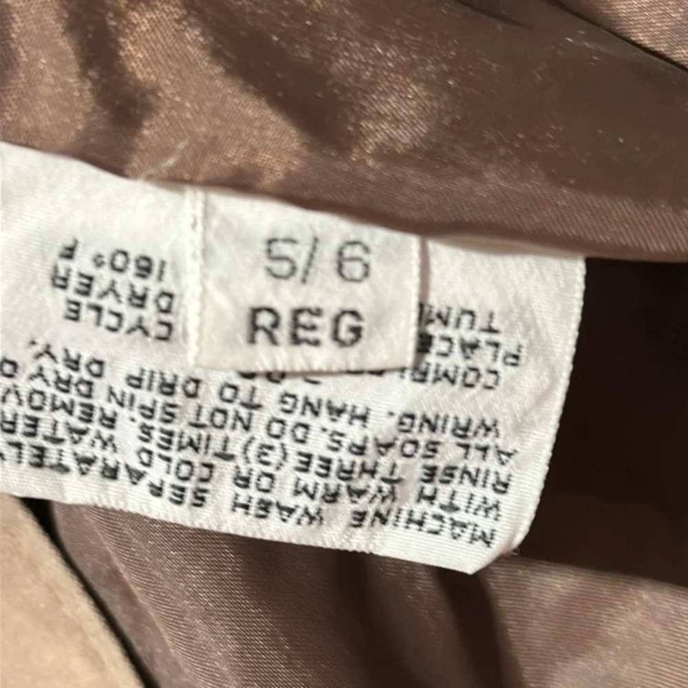 Vintage London Fog 2pc‎ jacket khaki removable zip liner women’s size 5/6 (1716) - Picture 5 of 14